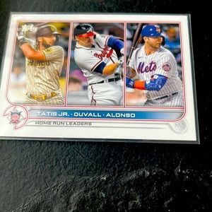 Baseball card national league leaders